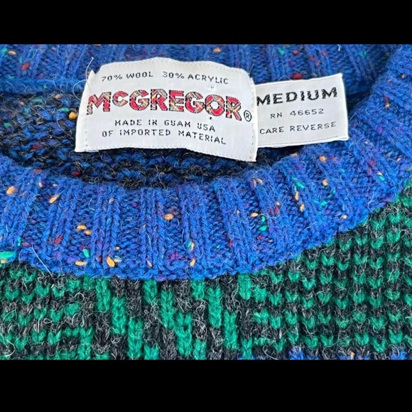 McGregor Wool Sweater Medium - Picture 2 of 3